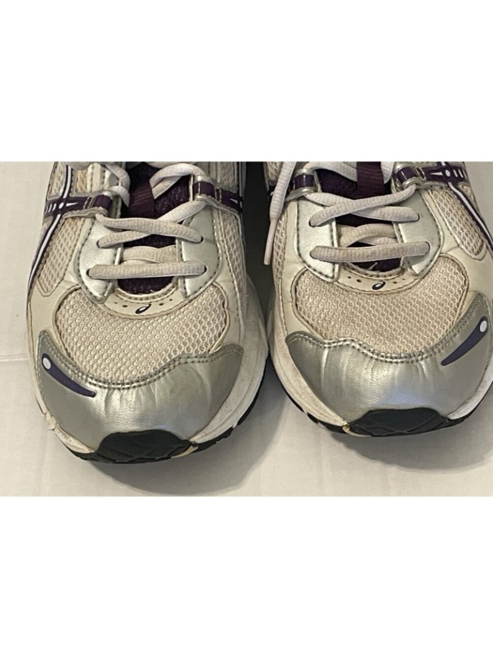 ASICS Womens Running Shoes Size 9 White Gray Purple - Picture 12 of 16